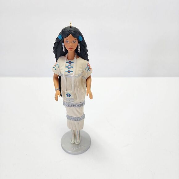 Vintage Hallmark Keepsake Christmas Ornament Barbie Native American 1996 - Picture 3 of 4